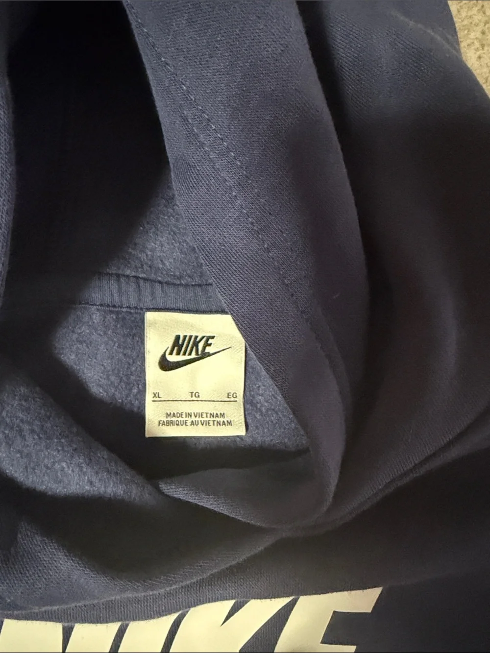 Nike Youth Navy Blue Logo Hoodie